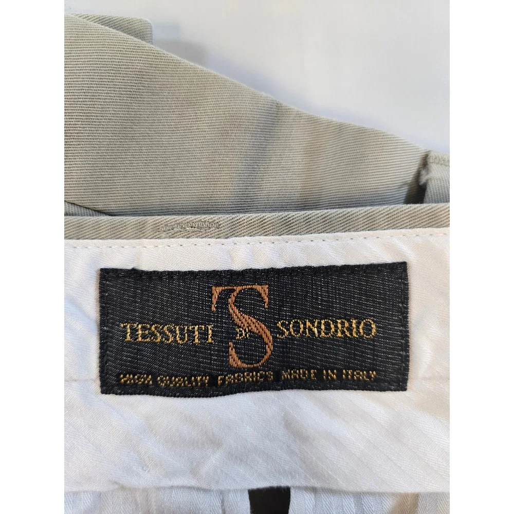 Banana Republic Modern Fit Chinos Mens 32x30 Khaki Tan Tessuti di Sondrio Cotton